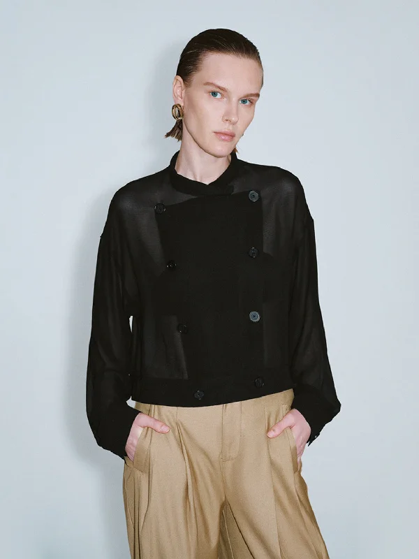 Drop Shoulder Sleeve Mid-Length Jackets Nylon Jacket Polyester Jacket Spandex Jacket