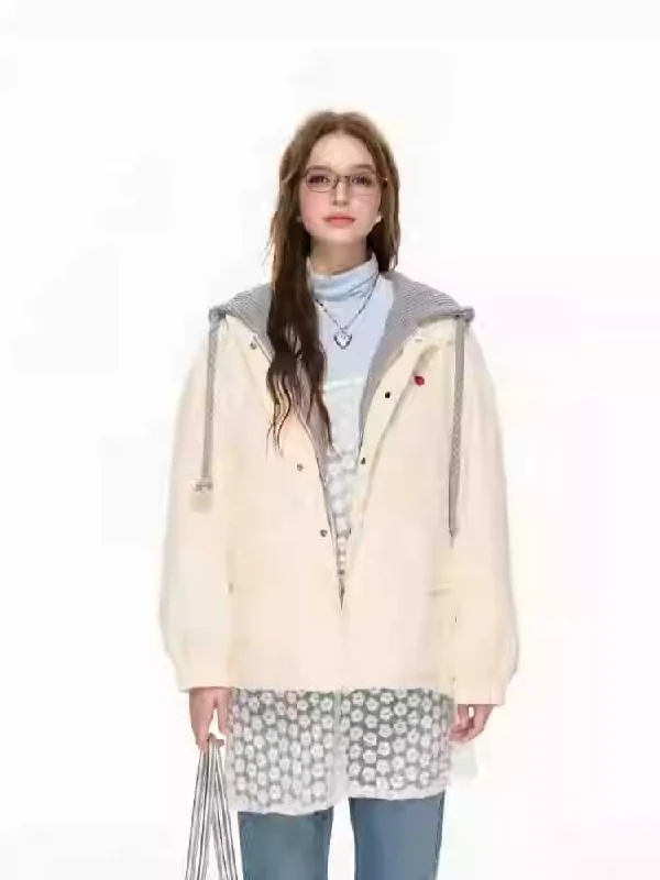 Fake two-piece knit cotton jacket【s0000010602】 Chenille Jacket Brocade Jacket Lace Jacket