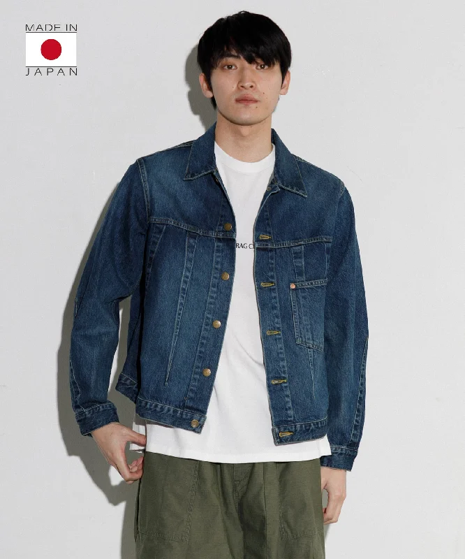 【MEN】NEEDLES Darts Jean Jacket - 12oz Denim Collared Jacket Crew Neck Jacket Turtle Neck Jacket