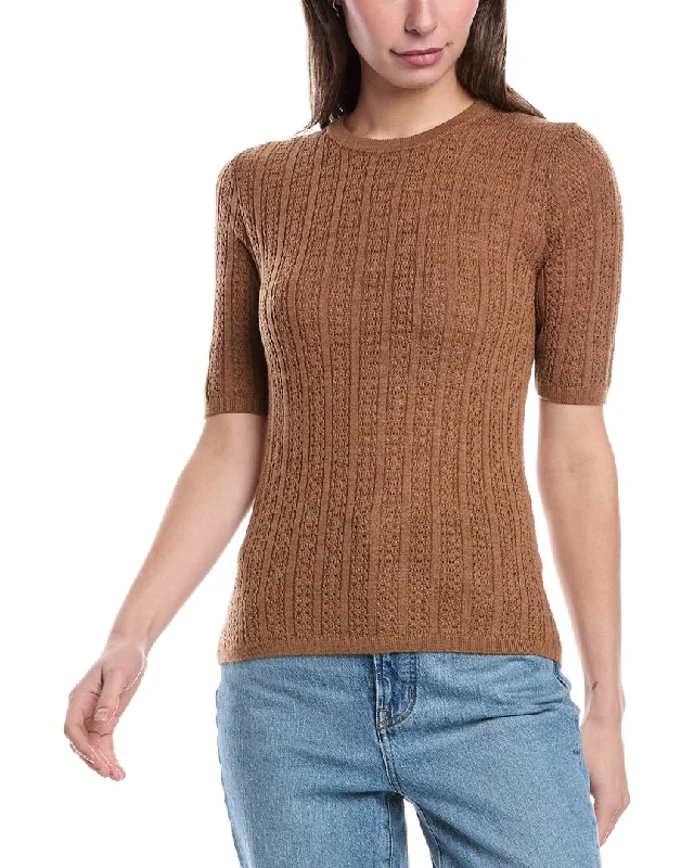 rag & bone Tina Wool Sweater Top Front Pockets Side Pockets Patch Pockets
