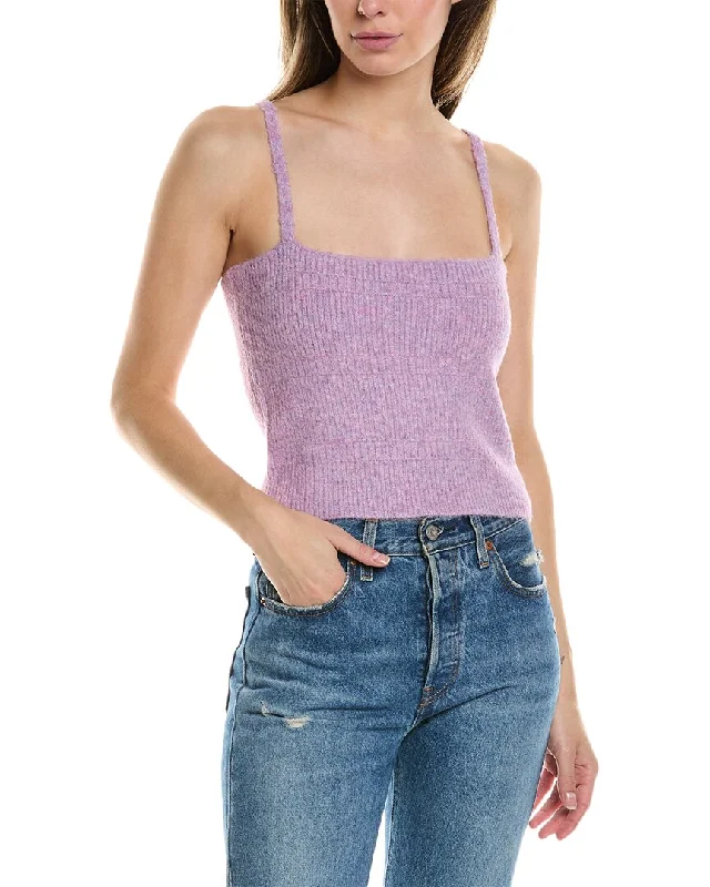 Saltwater Luxe Ronny Wool-Blend Tank Sweater Embroidered Appliqued Beaded