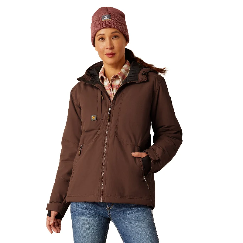 Ariat Ladies Cordura Ripstop Aztec Brown Insulated Jacket 10052432 Wool Jacket Cashmere Jacket Tweed Jacket