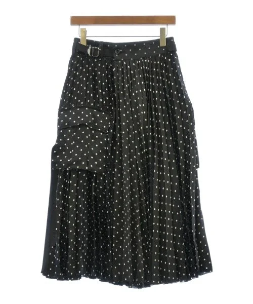 sacai Long/Maxi length skirts asymmetrical skirt cut