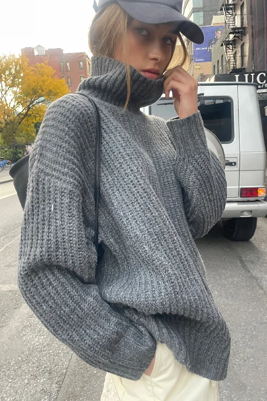 CHUNKY TURTLENECK SWEATER Soft Cozy Warm