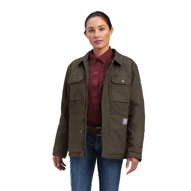 Ariat Rebar DuraCanvas Sherpa Lined Chocolate Brown Jacket 10041470 Herringbone Jacket Houndstooth Jacket Plaid Jacket