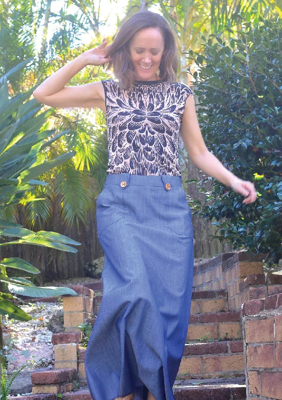Get Zipped | A-line Skirt Sewing Pattern wool skirt sturdy