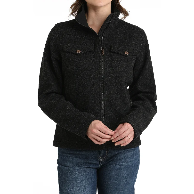 Cinch Ladies Knit Trucker Black Jacket MAJ9904001 Wool Jacket Cashmere Jacket Tweed Jacket