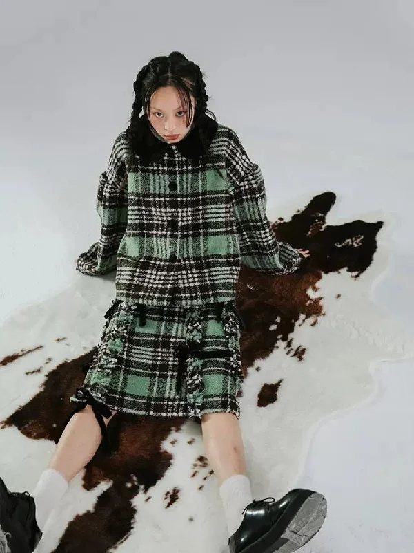 Doll Collar Bubble Sleeve Tweed Jacket【s0000006239】 Print Jacket Jacquard Jacket Embroidered Jacket