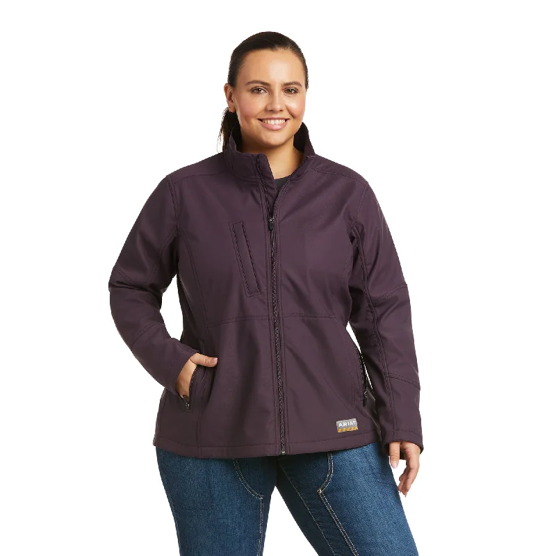 Ariat® Ladies Rebar Stretch Canvas Purple Softshell Jacket 10037661 Mesh Jacket Canvas Jacket Denim Jacket