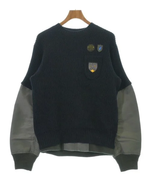 sacai Sweaters Rayon Fabric Velvet Fabric Corduroy Fabric