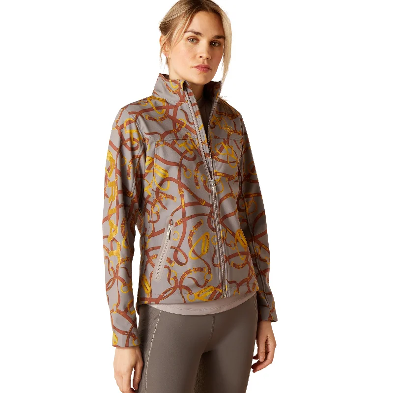 Ariat Ladies New Team Zinc Bridle Softshell Jacket 10048811 Anorak Shell Jacket Lightweight Jacket