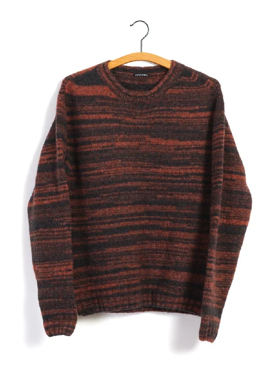 LEONARD | Knitted Crew Neck Sweater | Bonfire Plaid Sweater Polka Dot Checkered