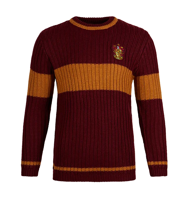 Gryffindor Quidditch Sweater Elegant Classic Vintage