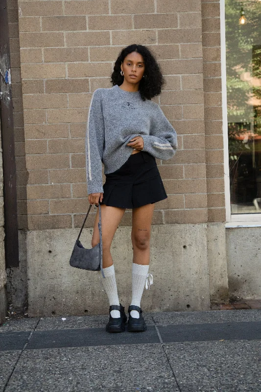 EMBROIDERED OAK SPORT SWEATER Print Jacquard Patchwork
