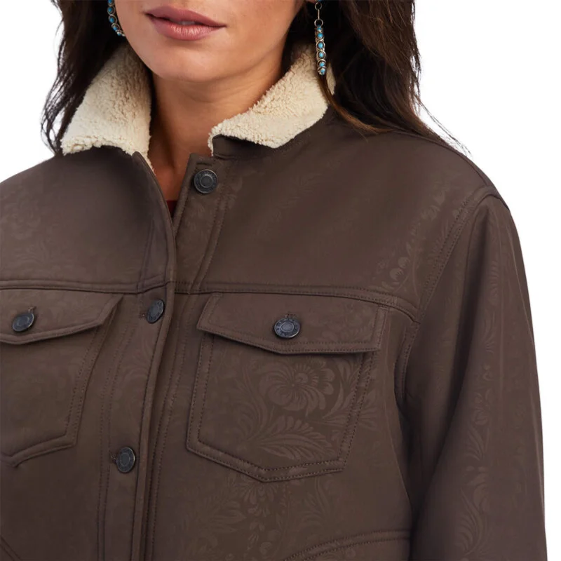 Ariat® Ladies R.E.A.L.™ Trucker Softshell Brown Jacket 10042082 Fleece Jacket Down Jacket Feather Jacket