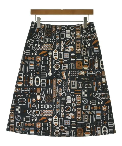 HERMES Long/Maxi length skirts zip skirt side