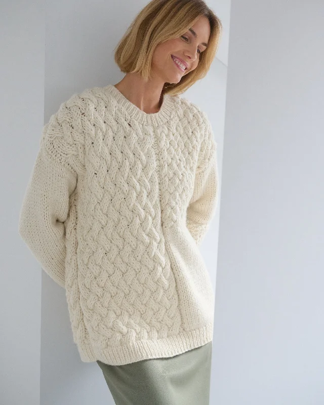 Heartbreaker Alpaca & Wool Sweater (Seal Salt) Anti-Pilling Anti-Shrink Durable