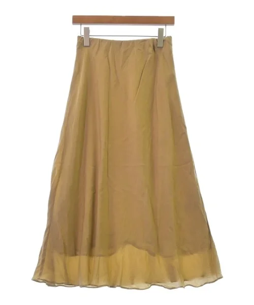 ROPE Long/Maxi length skirts silk skirt smooth