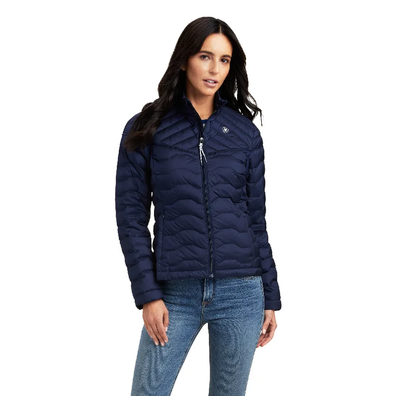 Ariat® Ladies Navy Eclipse Ideal Down Jacket 10041381 Bomber Jacket Anorak Windbreaker