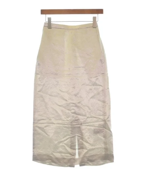 yuw Long/Maxi length skirts leather skirt refined