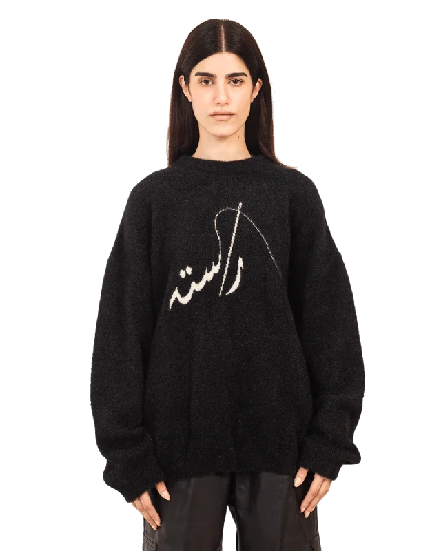 BLACK MINK SWEATER Welt Pockets Slit Pockets Flap Pockets