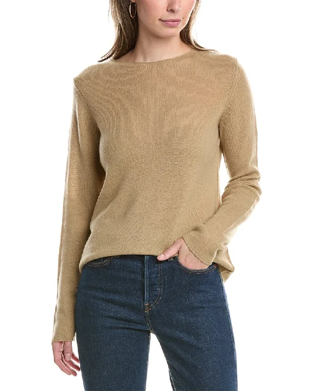 Vince Trimless Wool & Cashmere-Blend Sweater Anti-Pilling Anti-Shrink Durable