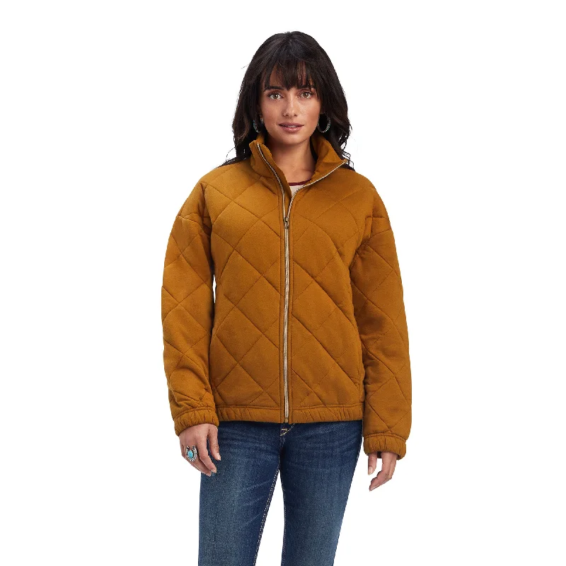 Ariat® Ladies R.E.A.L.™  Bronze Brown Jacket 10041644 Quilted Jacket Puffer Jacket Insulated Jacket