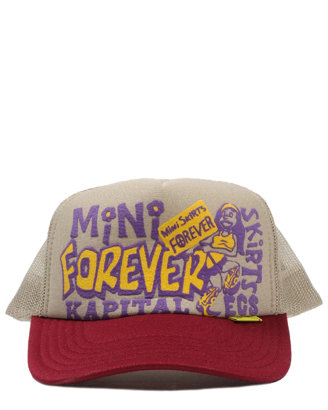 "Mini-Skirts Forever" Trucker Hat asymmetrical skirt cut
