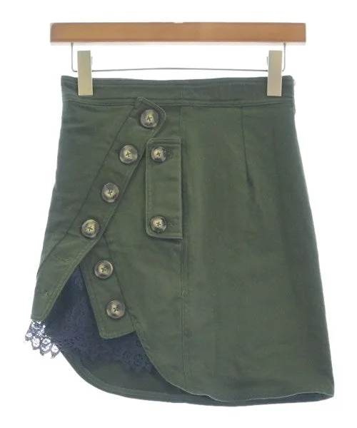 self-portrait Mini skirts denim skirt casual