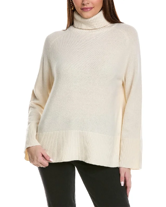 Reiss Edina Wool & Cashmere-Blend Roll Sweater Mesh Blend Leather Blend Suede Blend