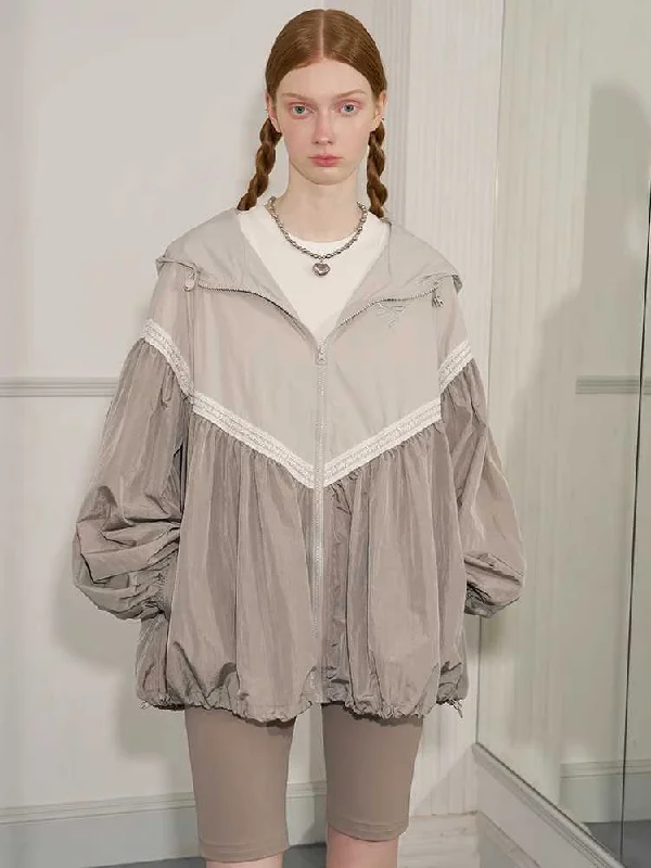 Hooded jacket【s0000009838】 Oversized Jacket Tailored Jacket Straight Jacket