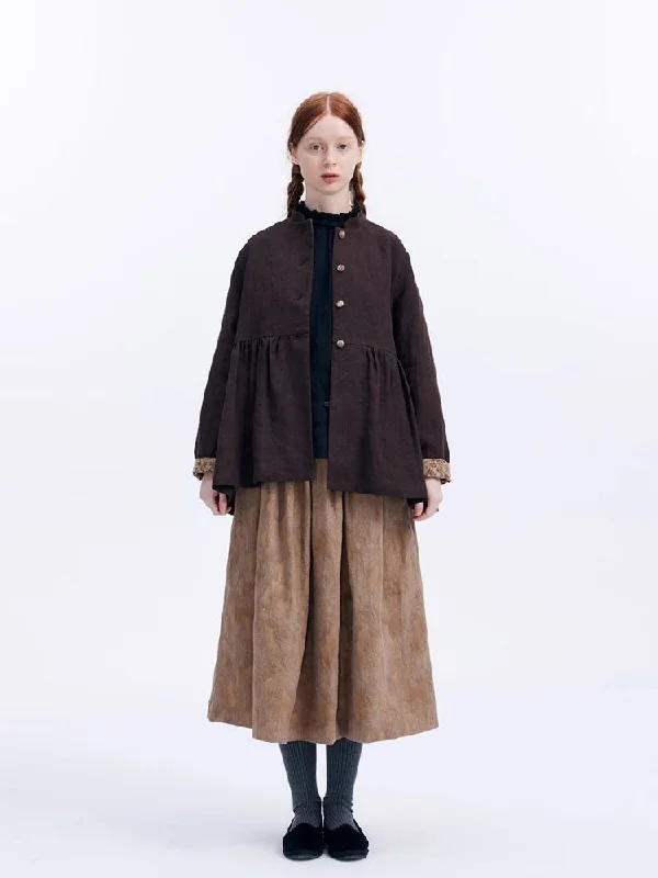 Standing collar short jacket【s0000007967】 Nylon Fabric Polyester Fabric Spandex Fabric