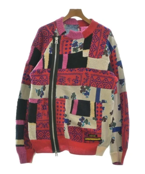 sacai Sweaters Mesh Sweater Canvas Denim