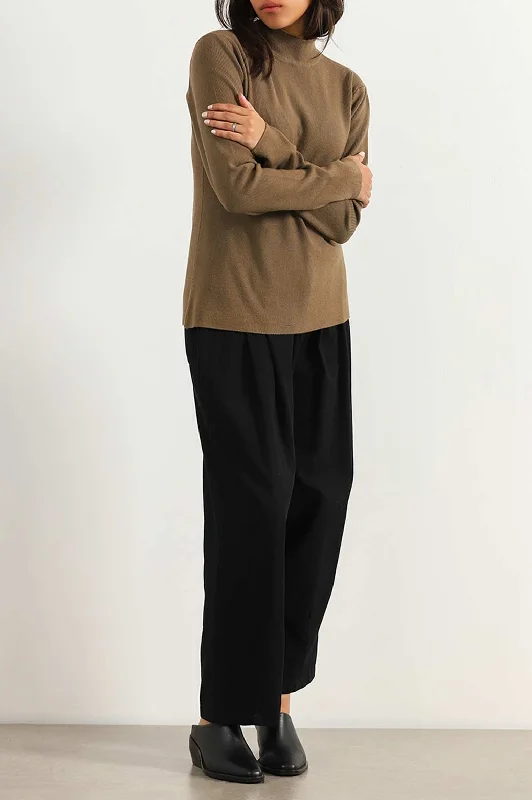 LUXURY HIGH CREW SWEATER Slim Fit Regular Fit Oversized