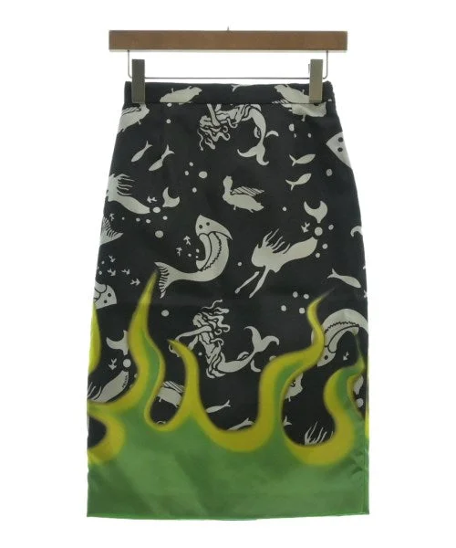 PRADA Knee length skirts denim skirt fashionable
