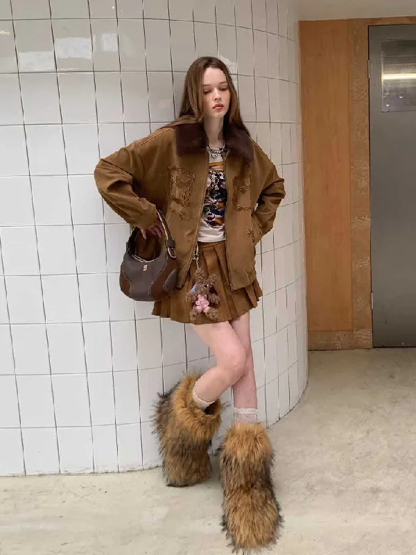 Beaded embroidered suede jacket【s0000010792】 Corduroy Jacket Velvet Jacket Brocade Jacket
