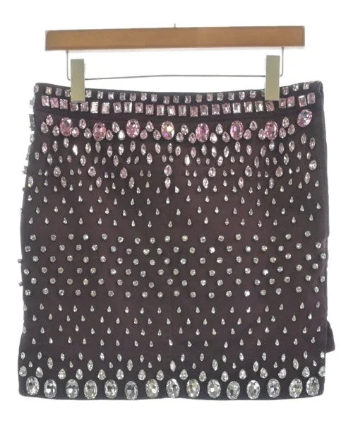 Nﾟ 21 Mini skirts velvet skirt glossy