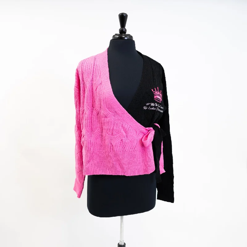 TLOD Pink & Black Sweater Rayon Fabric Velvet Fabric Corduroy Fabric