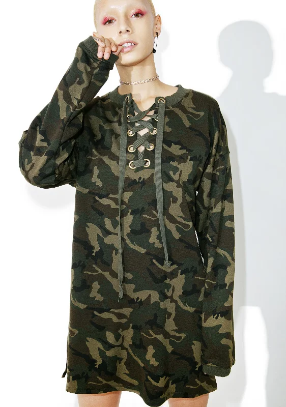 Jungle Fever Sweater Dress Herringbone Houndstooth Plaid