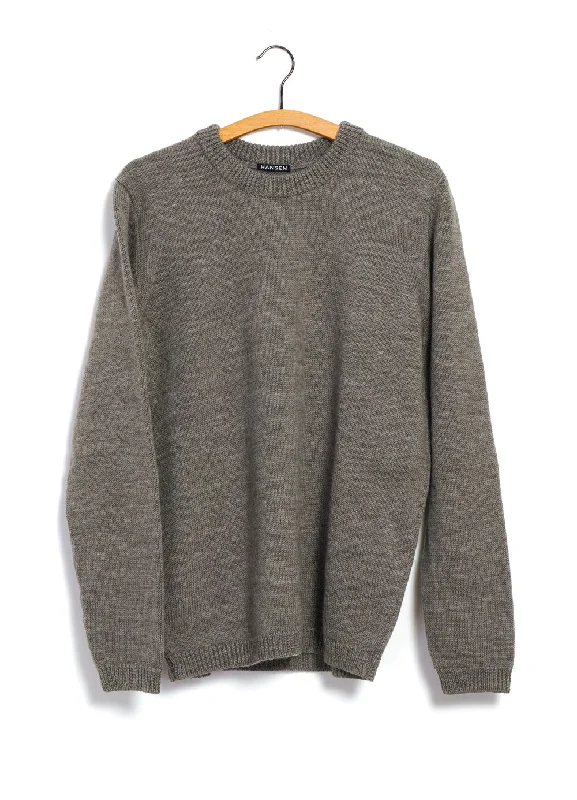 ESKE 28-05-9 | Knitted Crew Neck Sweater | Natural Stretchy Elastic Breathable