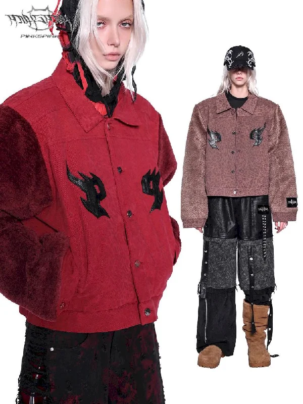 Genderless Short Denim Jacket【s0000011008】 A-Line Jacket Boat Neck Shawl Collar