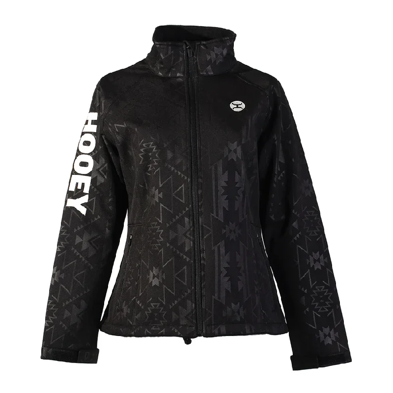 Hooey Ladies Aztec Pattern Black Softshell Jacket HJ111BKAZ Denim Jacket Leather Jacket Suede Jacket