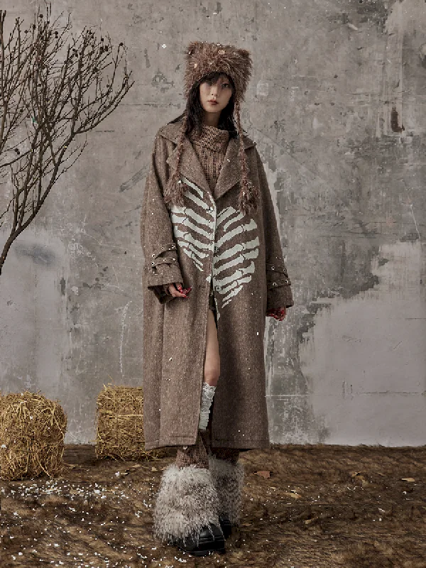 Woolen Tweed Jacket Coat【s0000010970】 Faux Fur Fabric Real Fur Fabric Shearling Fabric