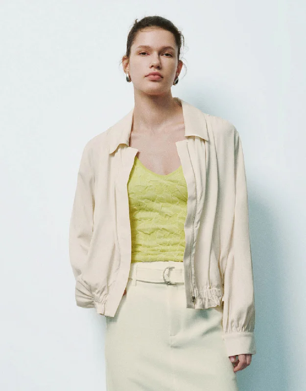 Loose Lapel Straight Jacket Toggled Jacket Drawstring Jacket Belted Jacket