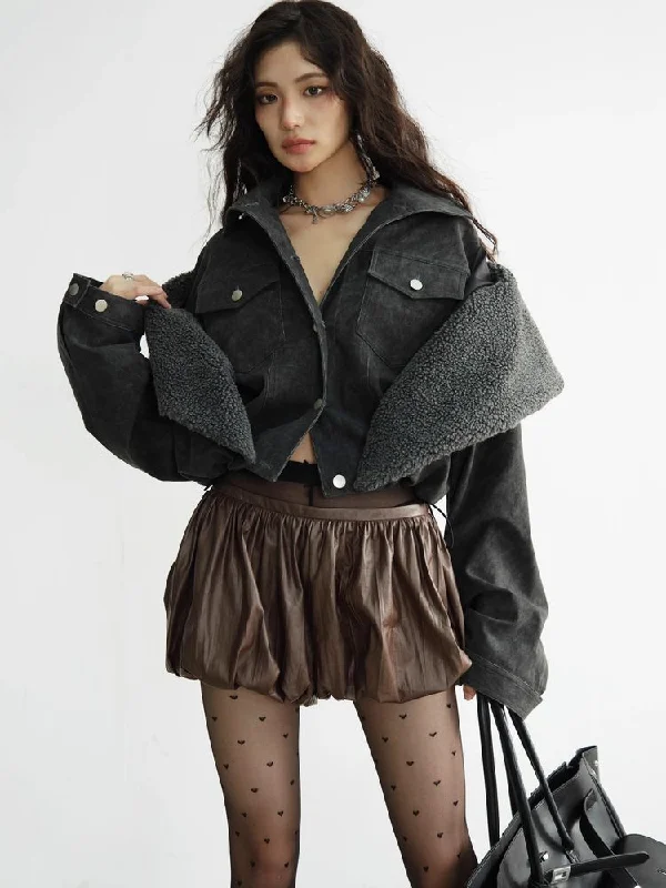 Fake two-piece short jacket【s0000010912】 Fleece Jacket Down Jacket Parka