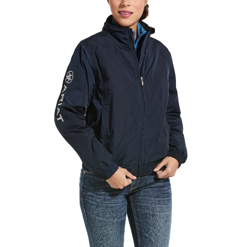 Ariat Ladies Stable Insulated Navy Jacket 10001713 Fleece Fabric Down Fabric Feather Fabric