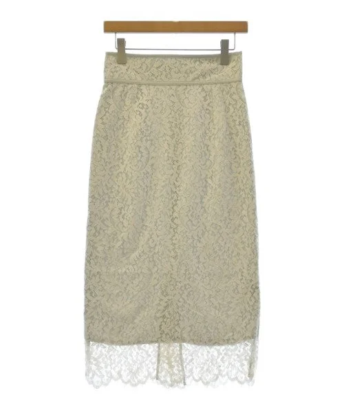 green label relaxing Knee length skirts midi skirt versatile