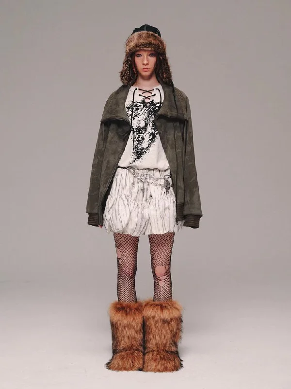 Thick velvet loose jacket【s0000011470】 Print Jacket Jacquard Jacket Embroidered Jacket