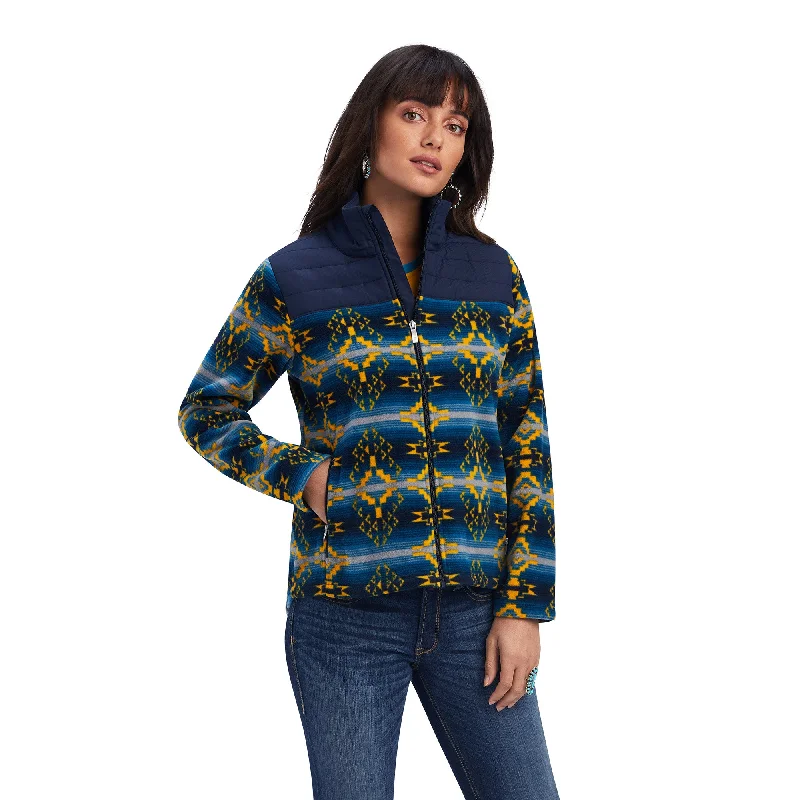 Ariat® Ladies R.E.A.L.™ Prescott Fleece Navy Jacket 10041818 Nylon Jacket Polyester Jacket Spandex Jacket