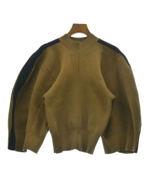 sacai Sweaters Solid Print Embellished